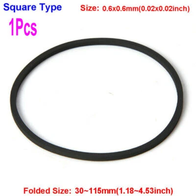 0.6mm Universal Rubber Square Type Drive Belt Tape for Turntable Cassette Belts - Image 1 of 4