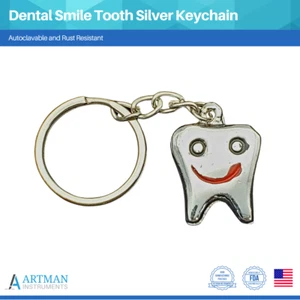 Dental Tooth Silver Keychain ARTMAN - Picture 1 of 4