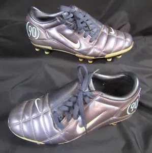 NIKE TOTAL 90 III AIR ZOOM SOCCER CLEATS SHOES SILVER/GREY US 8.5 EUR 40 UK 6 - Picture 1 of 23