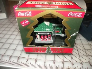 Coca-Cola Christmas Ornament Trim-A-Tree Collection Standard Gas Station 1991 - Picture 1 of 3