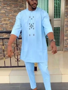 2piece african wear men| men african shirt | kaftan african wear |african men's - Picture 1 of 4