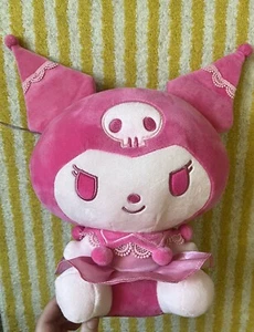 Sanrio Kuromi 12” Pink Monochrome Plush Toy - Hello Kitty and Friends - Picture 1 of 7