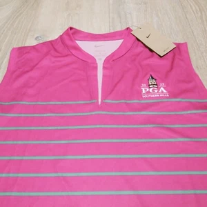 Nike Dri-Fit Women's L PGA 2022 Southern Hills Golf Tank Top Pink Sleeveless - Picture 1 of 9