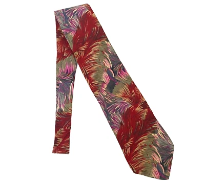 Corbata para hombre #5895 Molecular Expressions Stonehenge granate floral 56 x 3,75 Foto 1 de 4