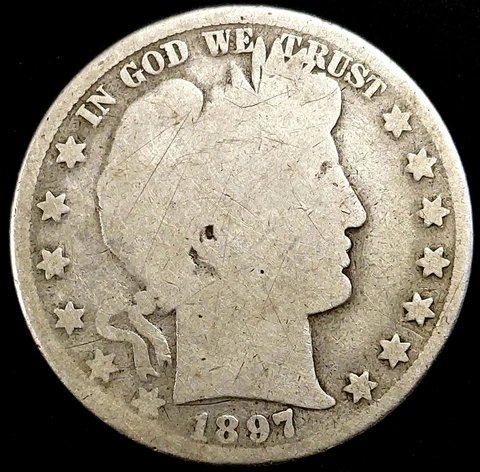 1897 O Barber Half Dollar! A low mintage coin! Cover