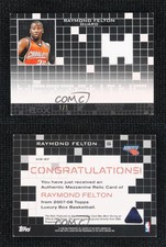 2007-08 Topps Luxury Box Mezzanine Relics White 1/1 Raymond Felton #MR-RF