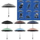 Pram Sun Shade Umbrella Rainproof for Beach Chairs Stroller Buggy Pram Bike