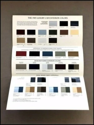 1985 Lincoln Color Paint Car Guide Brochure - Continental Mark VII Town Car Foto 1 de 2