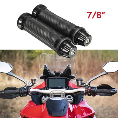 2x Empuñaduras de manillar CNC negras para Ducati Multistrada V4 7/8" 22 mm Foto 1 de 4