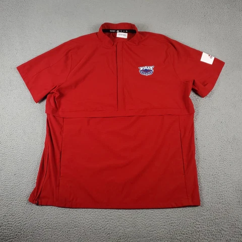 Adidas FAU Florida Atlantic Shirt Mens XL Red Pullover Short Sleeve Sports * Cover