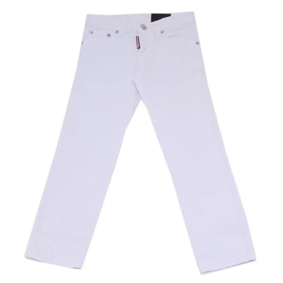 8016T jeans bimbo DSQUARED2 CLEMENT JEAN bianco denim trouser jean kid - Bild 1 von 4