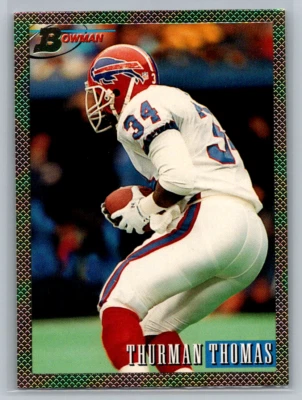 1993 Bowman Foil #60 Thurman Thomas Buffalo Bills Football Card - Image 1 of 2