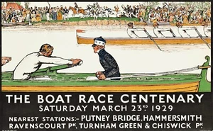 Estampado artístico en pared para casa - póster deportivo vintage - centenario de carreras de barcos 1929 - a4-a1 - Imagen 1 de 1