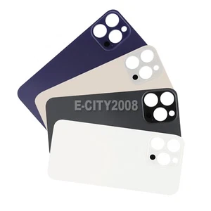 Vitre arrière de remplacement gros trou pour iPhone 14 Pro Max - Photo 1 sur 29
