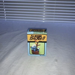 Super Smurfs Bath Tub Figure 6740 Vintage 1983 Schleich Peyo! In Box! Unused! - Picture 1 of 3
