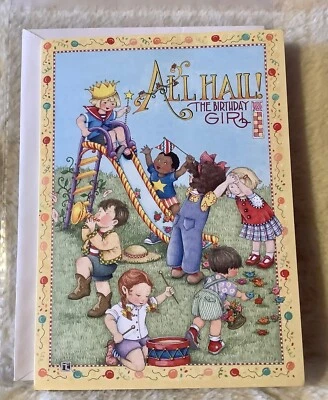 Birthday Card Sweet Mary Engelbreit Artwork Birthday Girl Queen - Image 1 of 3