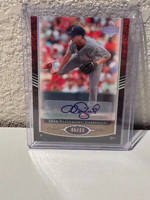 2008 UD Premier Auto Adam Wainwright #137 Cardinals 5/25 - Image 1 of 2
