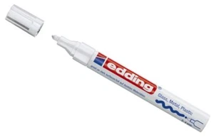 2x Edding 750 weiß Lackmarker wischfest permanent weiss Rundspitze 2-4mm - Bild 1 von 2