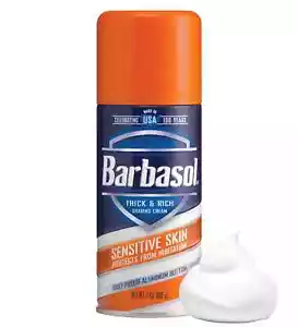 1 Pack Barbasol Sensitive Skin Thick & Rich Shaving Cream For Man, 7 oz - Picture 1 of 5