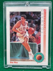 1992 Star Pics Tom Gugliotta Rookie Auto Basketball Card NC STATE WOLFPACK