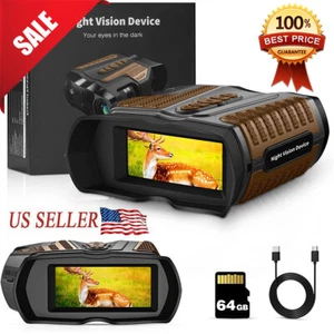 Night Vision Goggles Binoculars Hunting Total Darkness 4K Digital iR Infrared US - Picture 1 of 14