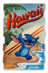 Stitch Disney Fine Art Trevor Carlton signierter limitierter Druck von 195 Surf's Up VC - Bild 1 von 1