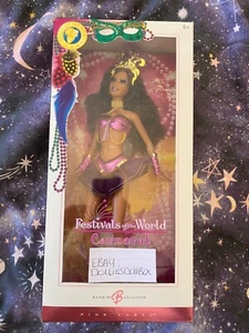 2005 Dolls of the World festivals of the World Carnival Pink Label Barbie Doll N - Picture 1 of 9