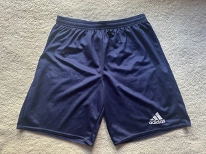 adidas Kids Youth XL Entrada 22 Aeroready Training Shorts Navy Blue NEW - Picture 1 of 3