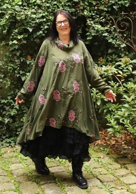 Privatsachen - Lagenlook TUNIKA WIRTSCHADEN Gr. 44 bis 56 - avocado - Bild 1 von 4