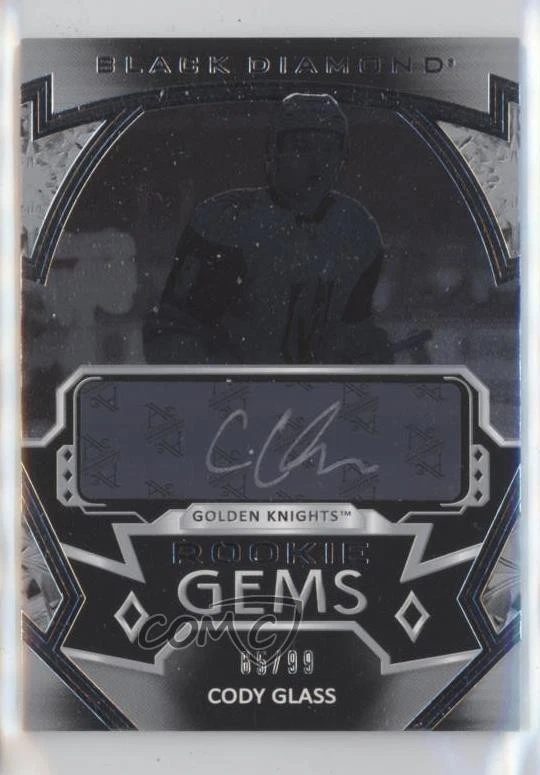 2019-20 Upper Deck Black Diamond Rookie Gems Pure /99 Cody Glass #RG-CG Auto RC - Image 1 of 2