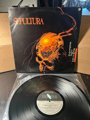SEPULTURA Beneath the Remains Original BRAZIL 1989 Eldorado LP Sarcofogo RDP - Image 1 of 4