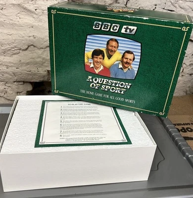 Vintage 1986 BBC TV A Question of Sport Board Game Complete Quiz Set - Image 1 of 4