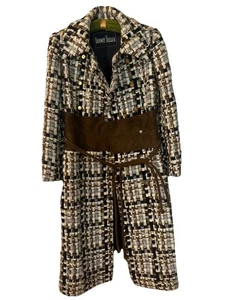 Bonwit Teller Vintage 70's ILGWU Union Women Wool Tweed Coat Jacket Sz Small USA - Picture 1 of 11