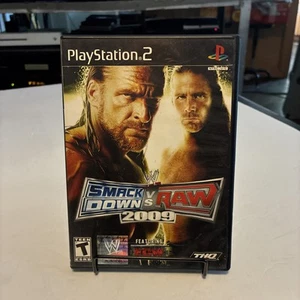 WWE SmackDown vs. Raw 2009 (Sony PlayStation 2, PS2) CIB Komplett & Getestet - Bild 1 von 7
