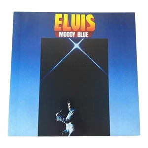 Elvis Presley - Moody Blue RCA vinyl LP 1980's issue black label German pressed - Picture 1 of 4