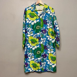 Vintage Rarität Hala Moana buntes geblümtes Hawaiihemdkleid Größe Large - Bild 1 von 10