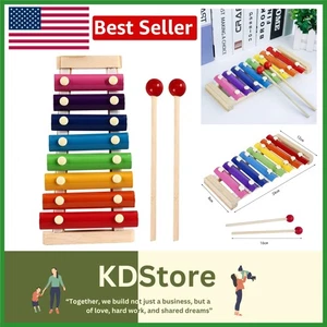 Brightly Colored Wooden Children's Xylophone – Safe, Educational Musical Toy ... - Picture 1 of 10