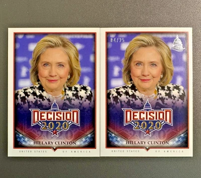2020 Decision Hillary Clinton LOT (2) SILVER FOIL /25 - SHIPS FAST! - Image 1 of 3