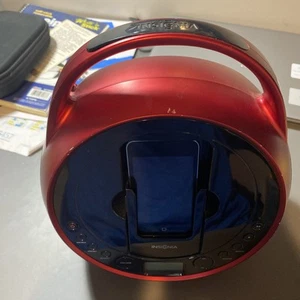 Insignia CD Player/iPod Dock Boombox Radio NS-BIPCD01 Battery Powered W iPod Tou - Picture 1 of 11