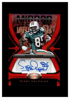 2021 Certified Mirror Signatures Autograph Orange #MS-MP Mark Duper /35 Dolphins - Image 1 of 2