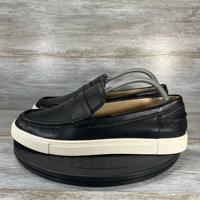 Mocasín Frye para mujer Ivy negro blanco Penny sin cordones de cuero talla 10 Foto 1 de 4