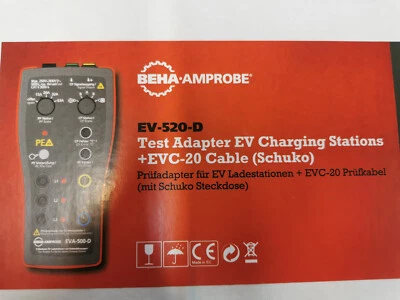 BEHA AMPROBE Messadapter Beha-Amprobe EV-520-D, 5008532 EV-Ladestationen, Wallbox, Typ 1/2