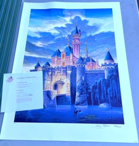 Castello della Bella Addormentata di Randy Souders Disney Disneyland litografia stampa artistica - Foto 1 di 13