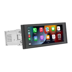 6.86" 1 Din Android 12 Car Wireless CarPlay Stereo Radio Touch Screen GPS 1G+32G - Picture 1 of 10