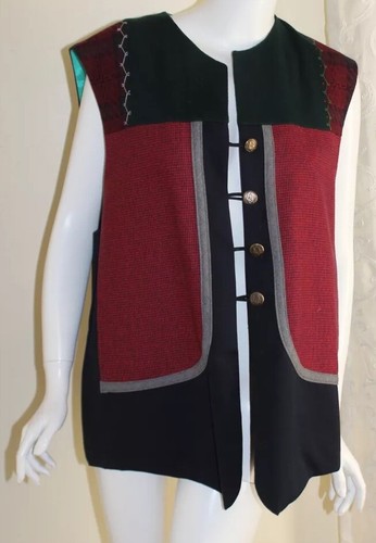 by Ronnie 1X 2X ART fatto a mano niente corrisponde con bottoni Dior gilet giacca