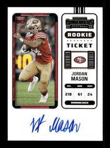 2022 Panini Contenders #204 Jordan Mason RC Auto - NM-MT