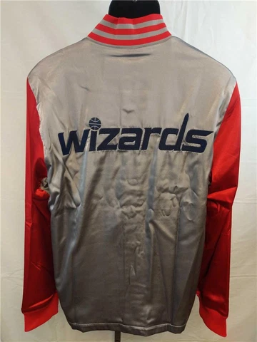 New Washington Wizards Mens M-L-XL-3XL-4XL-5XL+2 On Court 2nd Half Jacket $100 Cover