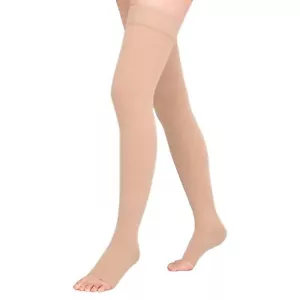 Thigh High 20-30 mmHg Compression Stocking Toeless Compression Socks for wome... - Picture 1 of 6