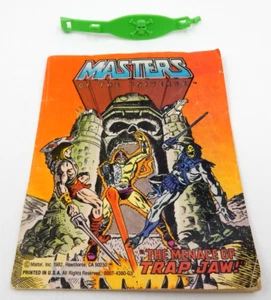 VINTAGE TRAP JAW BELT AND TRAP JAW COMIC ~ MATTEL MOTU MASTERS OF THE UNIVERSE - Picture 1 of 11