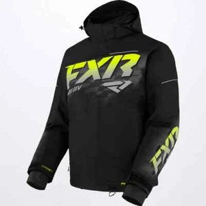 FXR MEN'S FUEL Snow Winter JACKET COAT- Black/Hi Vis - Medium or Large - NEW - Picture 1 of 2